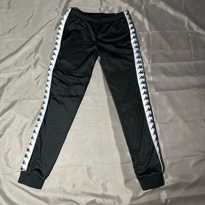 Kappa Black Sports Track Pants Size Medium